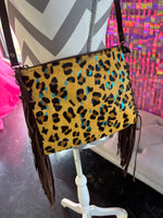 Load image into Gallery viewer, Blue Leopard American Darling Crossbody
