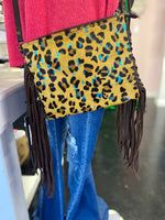 Load image into Gallery viewer, American Darling Leopard Hair-On-Hide Crossbody
