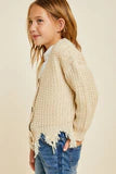Load image into Gallery viewer, Girls Cream Cardigan

