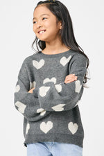 Load image into Gallery viewer, Black Heart Sweater
