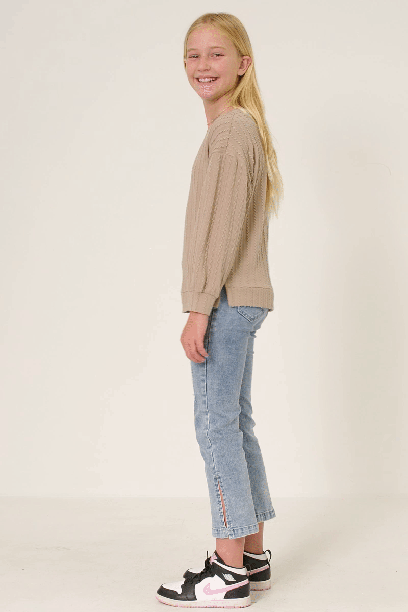 Cable Knit Top